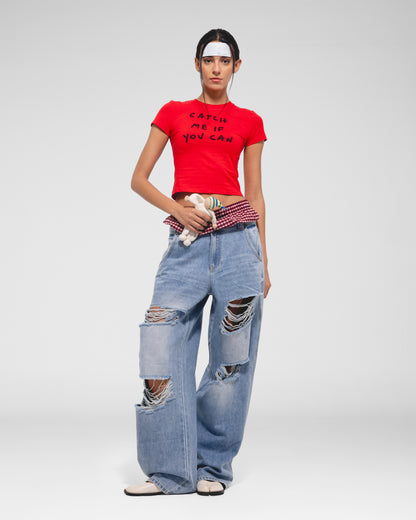 Catch Me Crop Tee