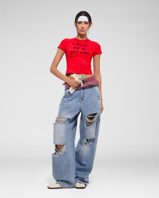 Catch Me Crop Tee