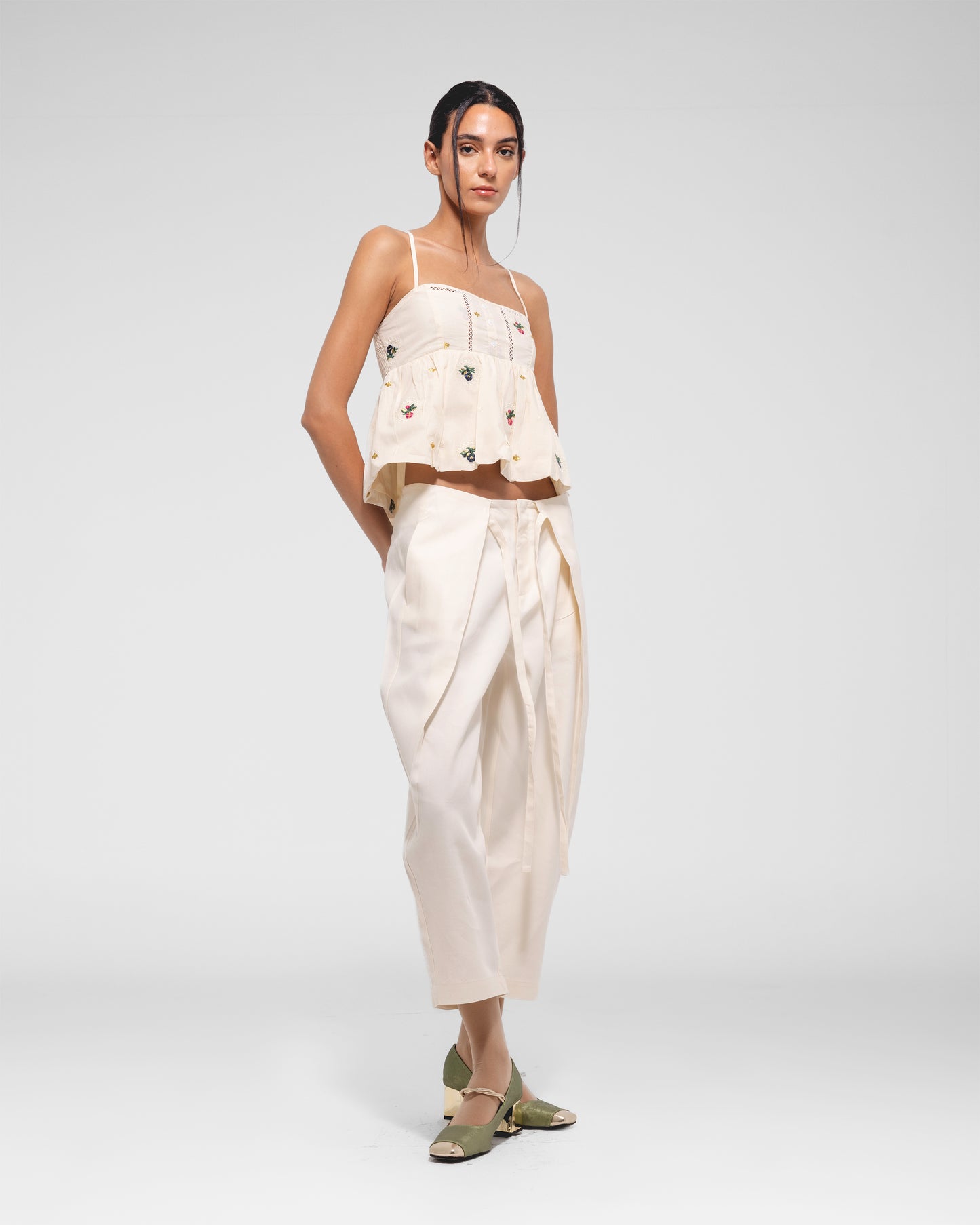 Origami Wrap-Tie Trousers