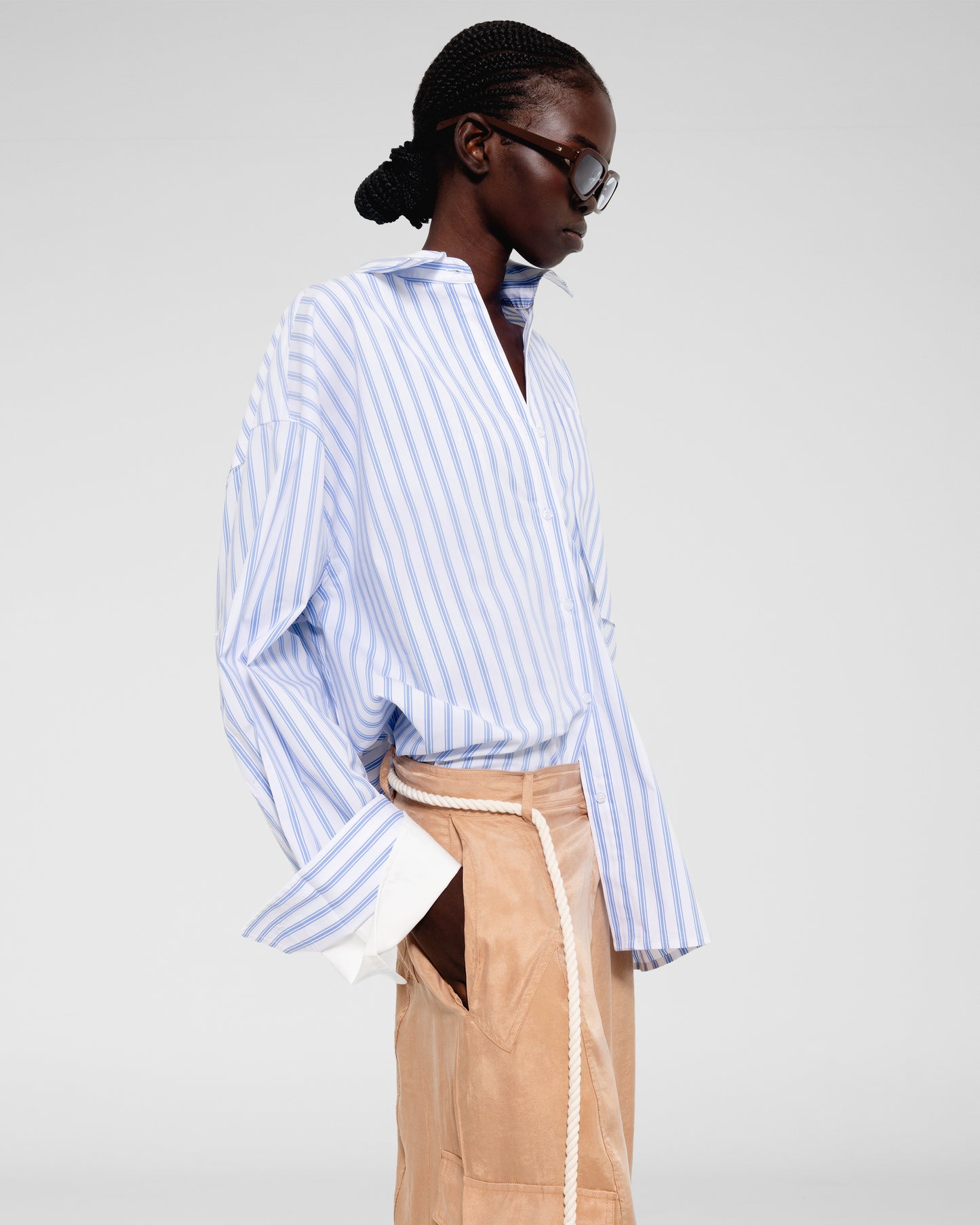 Striped Oversized Shirt 