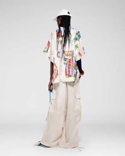 Silk Cargo Trousers