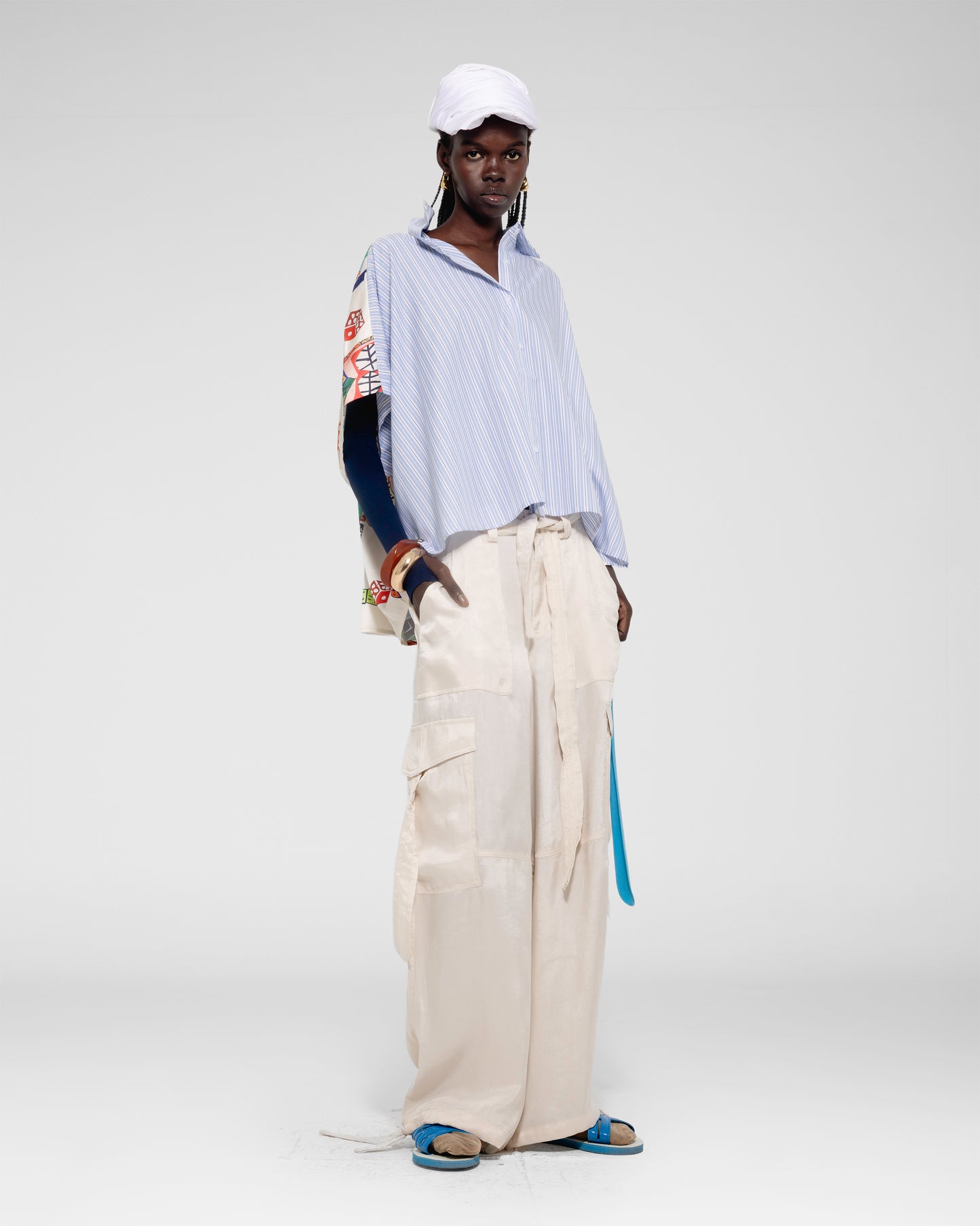 Silk Cargo Trousers