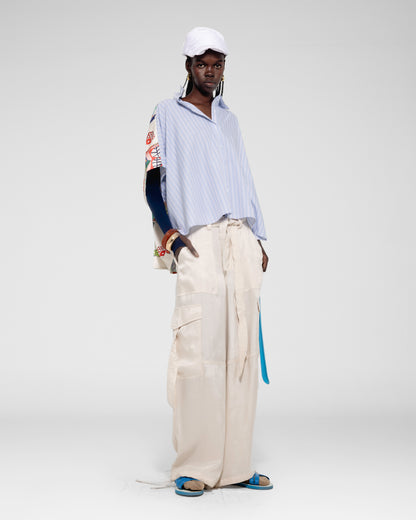 Silk Cargo Trousers