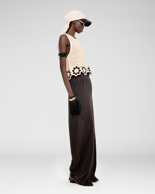 Charcol Wide-Leg Pants
