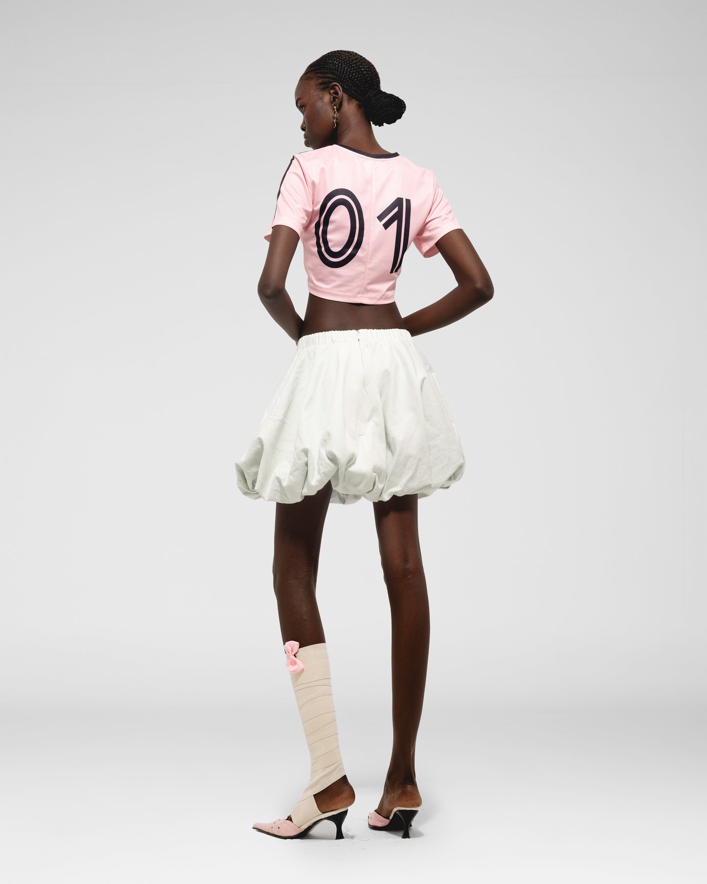 Bubble Hem Mini Skirt