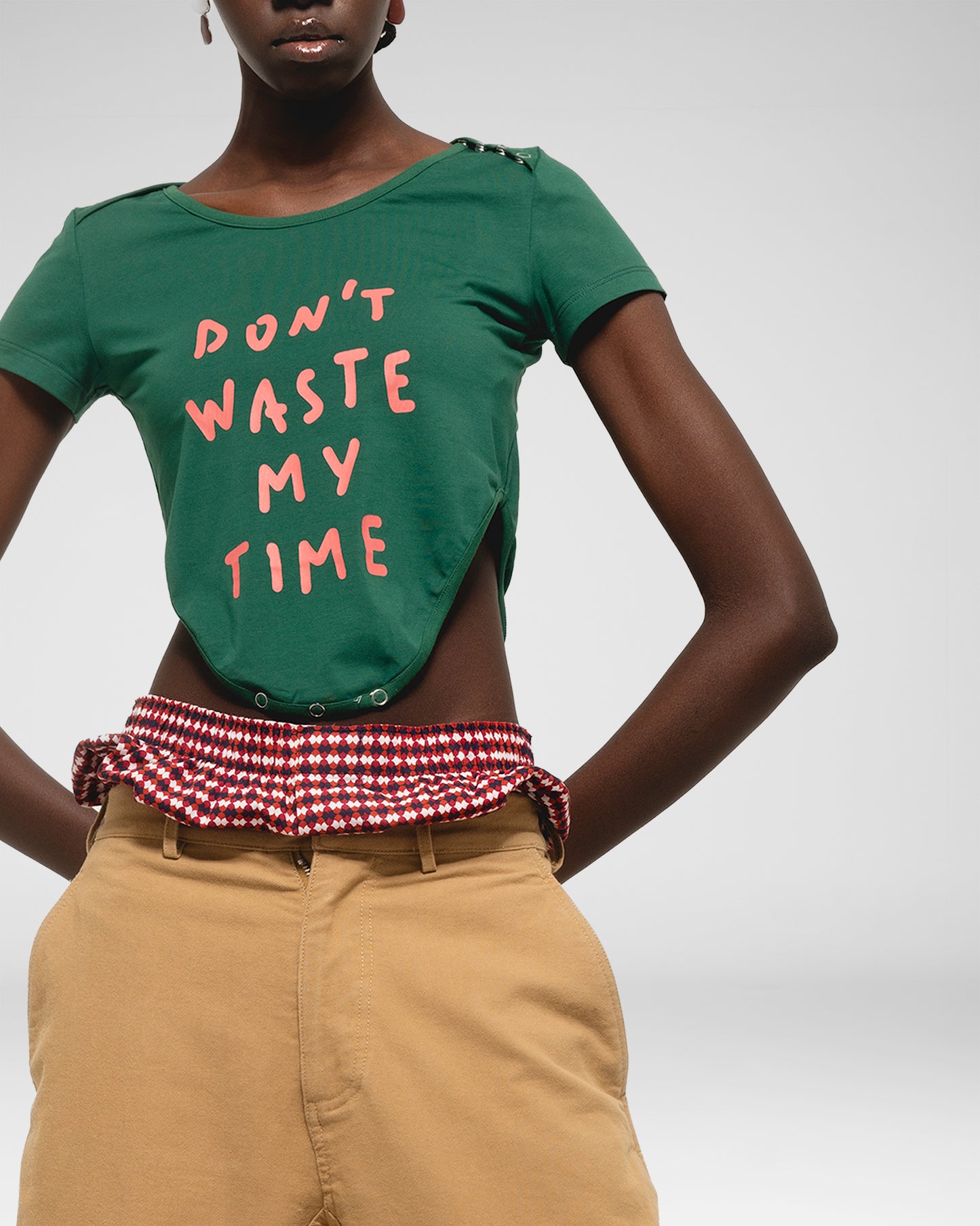 Don’t Waste My Time Cropped Tee