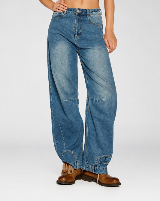 Flipped Denim Jeans