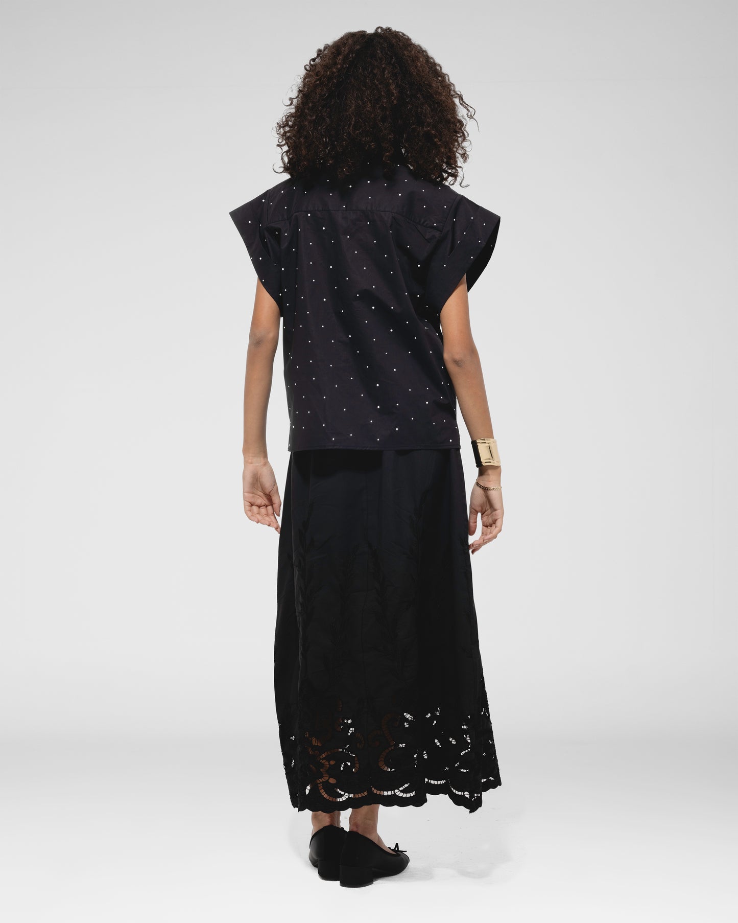 Midnight Dot Boxy Shirt