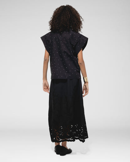 Midnight Dot Boxy Shirt