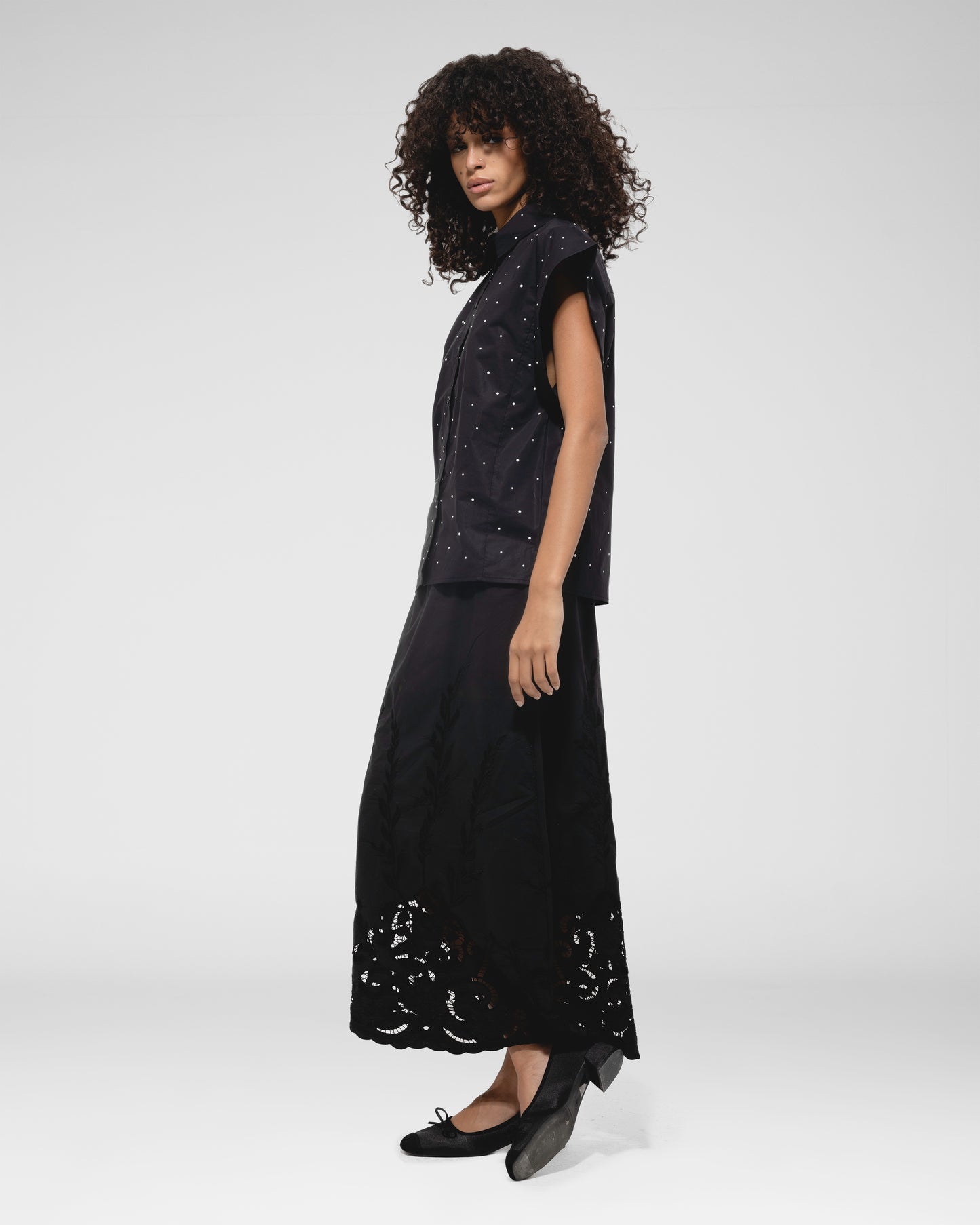 Midnight Dot Boxy Shirt