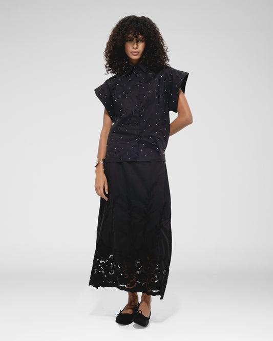 Midnight Dot Boxy Shirt