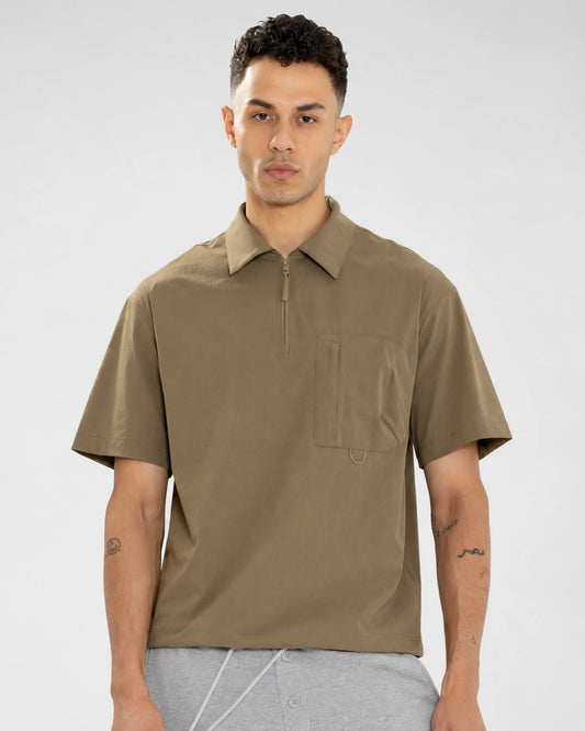 Cloudline Zip Polo T-shirt