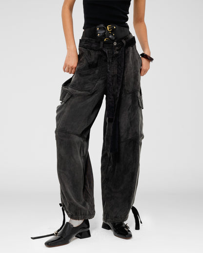 Silk Cargo Trousers