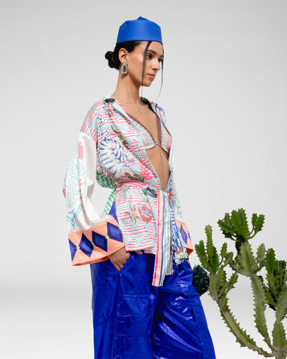 Printed Kimono Jacket