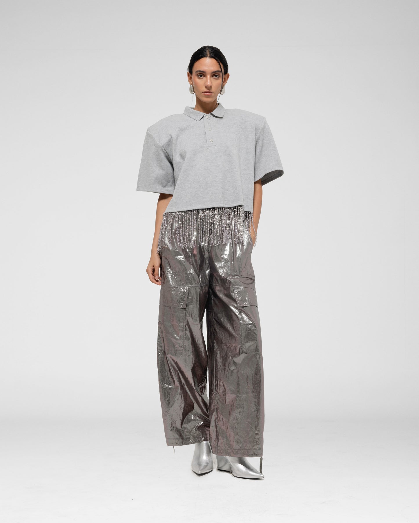 Crystal Fringe Polo