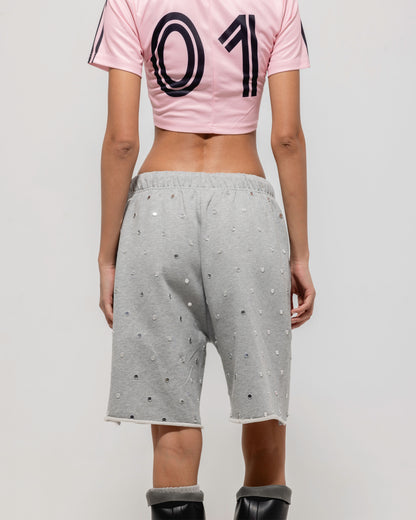 Mirror Studded Shorts 