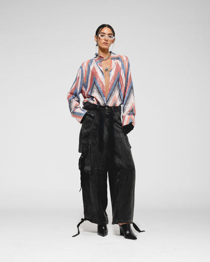 Metallic Chevron Shirt