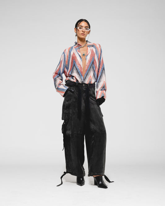 Metallic Chevron Shirt