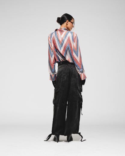 Metallic Chevron Shirt