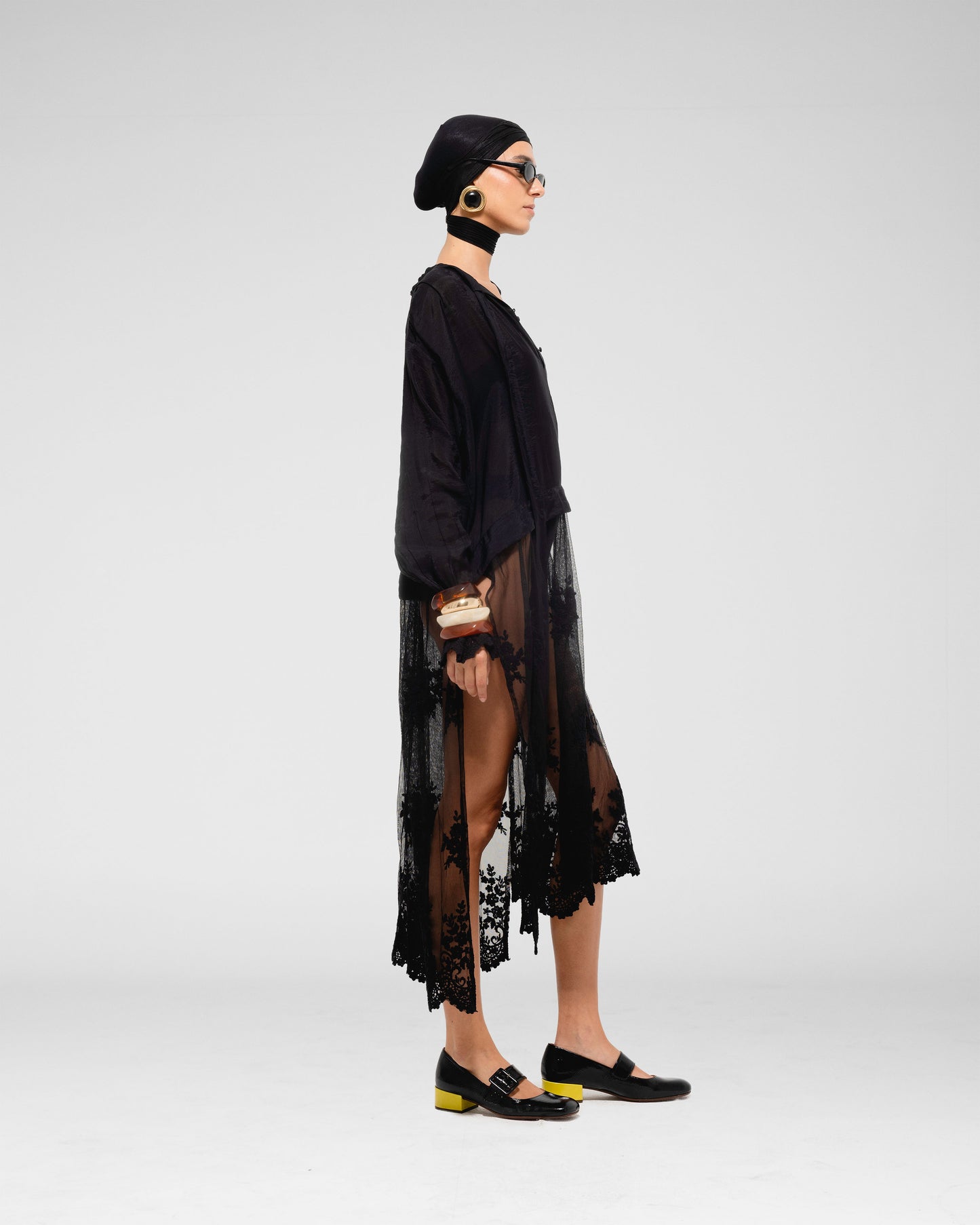 Lace-Trim Blouse