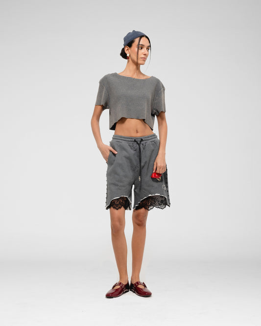 Ribbed Crop Tee