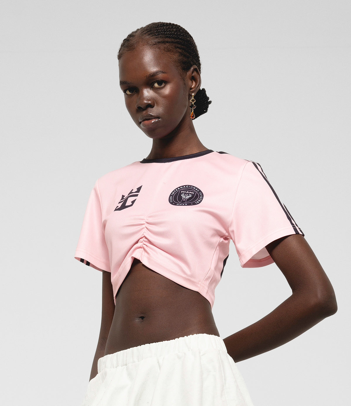 Inter Miami Twist Crop Jersey T-shirt