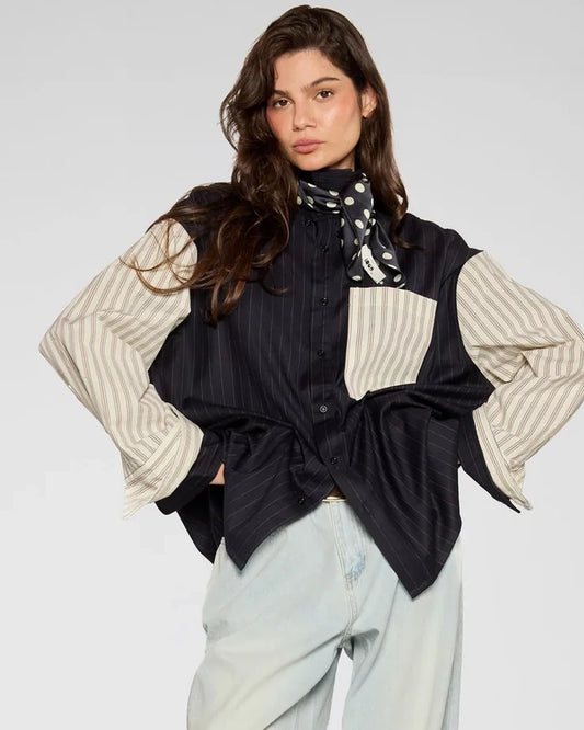 Split Stripe Shirt