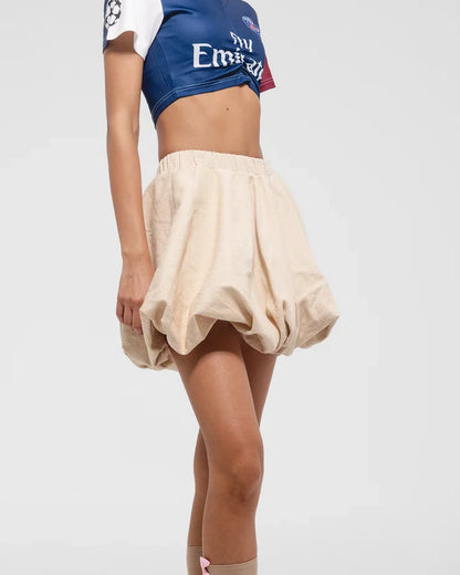 Bubble Hem Mini Skirt