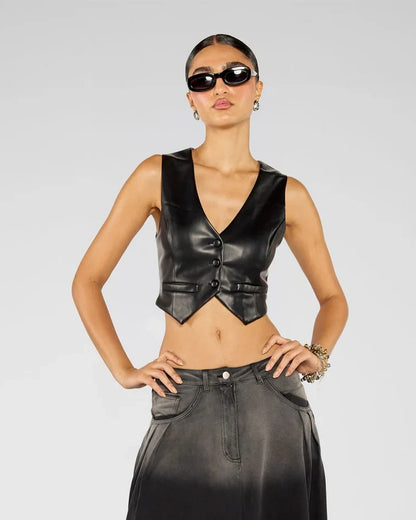 Noir Tailored Vest