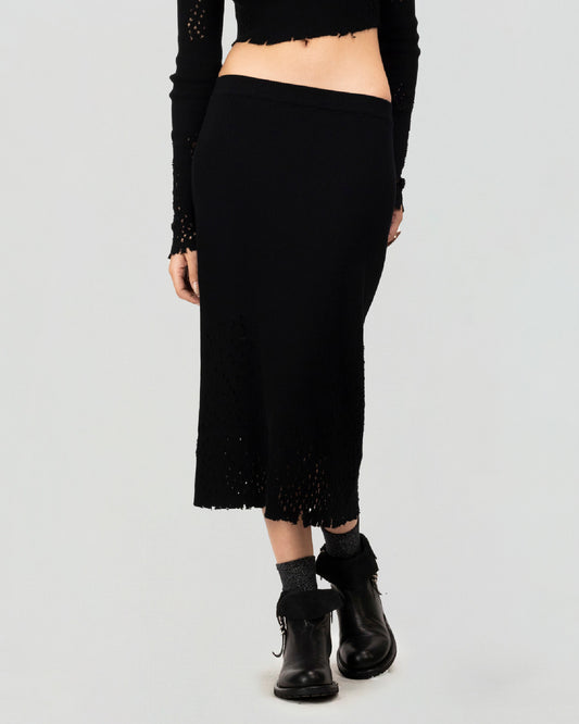 Afterdark Knit Midi Skirt